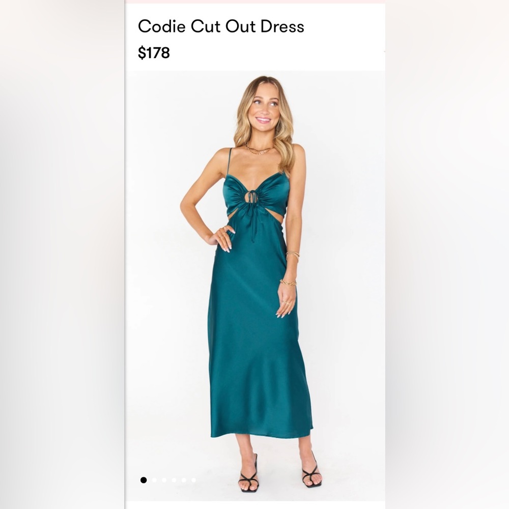 Silk cut out dress from Show Me Your Mumu, size XXL